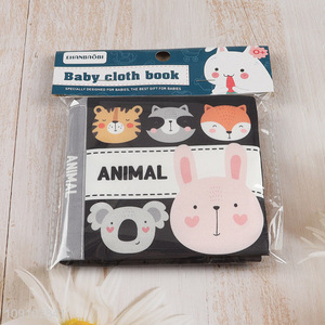 Good quality animal series baby cloth book baby early educational toys