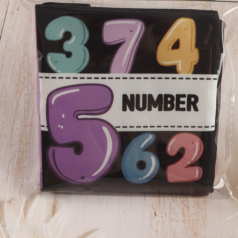 Top quality number series baby cloth book baby early educational toys