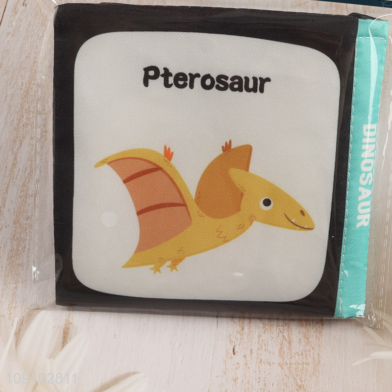 Hot products dinosaur series baby cloth book baby early educational toys