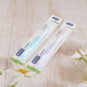 Yiwu market multicolor soft bristle oral care toothbrush for adult