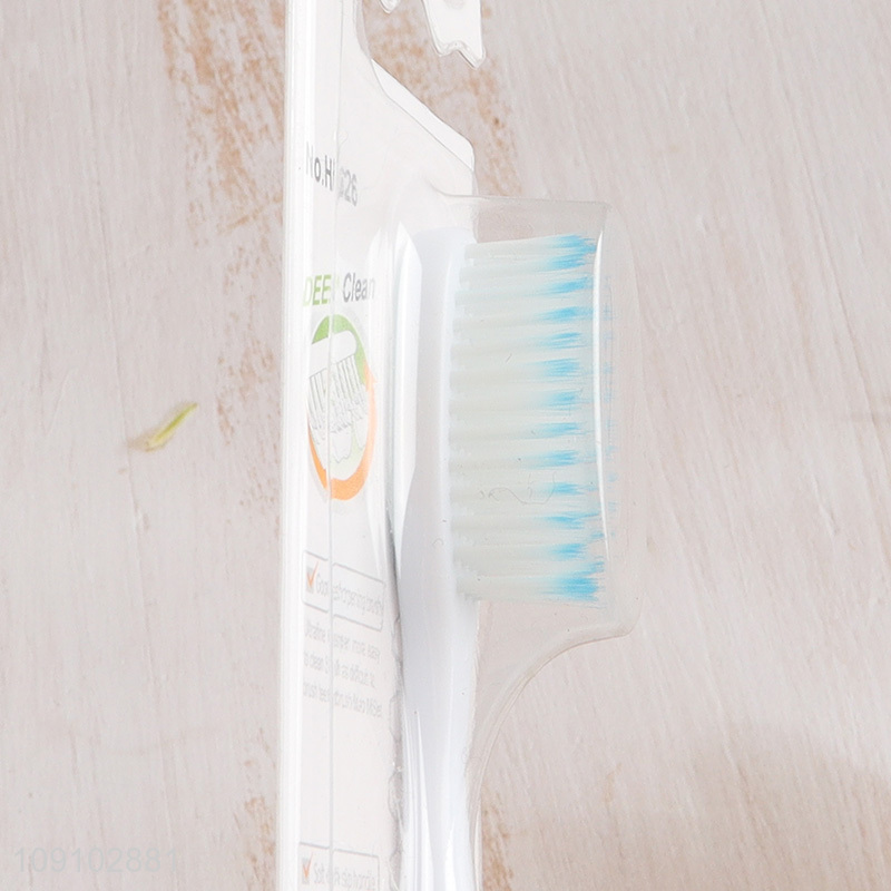 Yiwu market multicolor soft bristle oral care toothbrush for adult