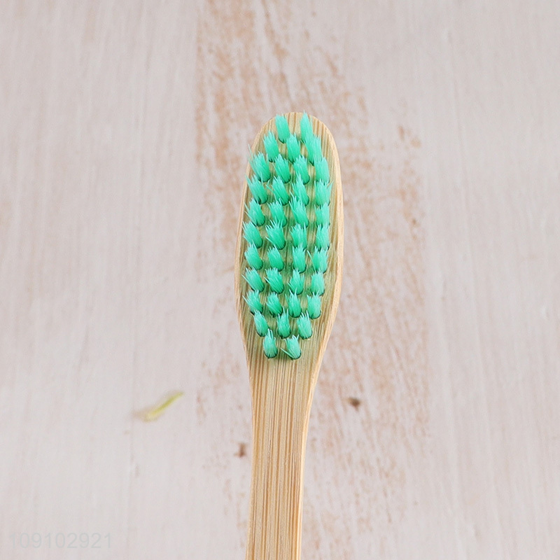 Factory price 4pcs bamboo oral care toothbrush for oral care