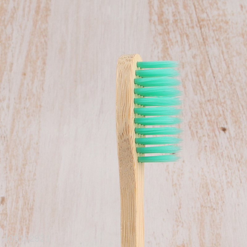 Factory price 4pcs bamboo oral care toothbrush for oral care