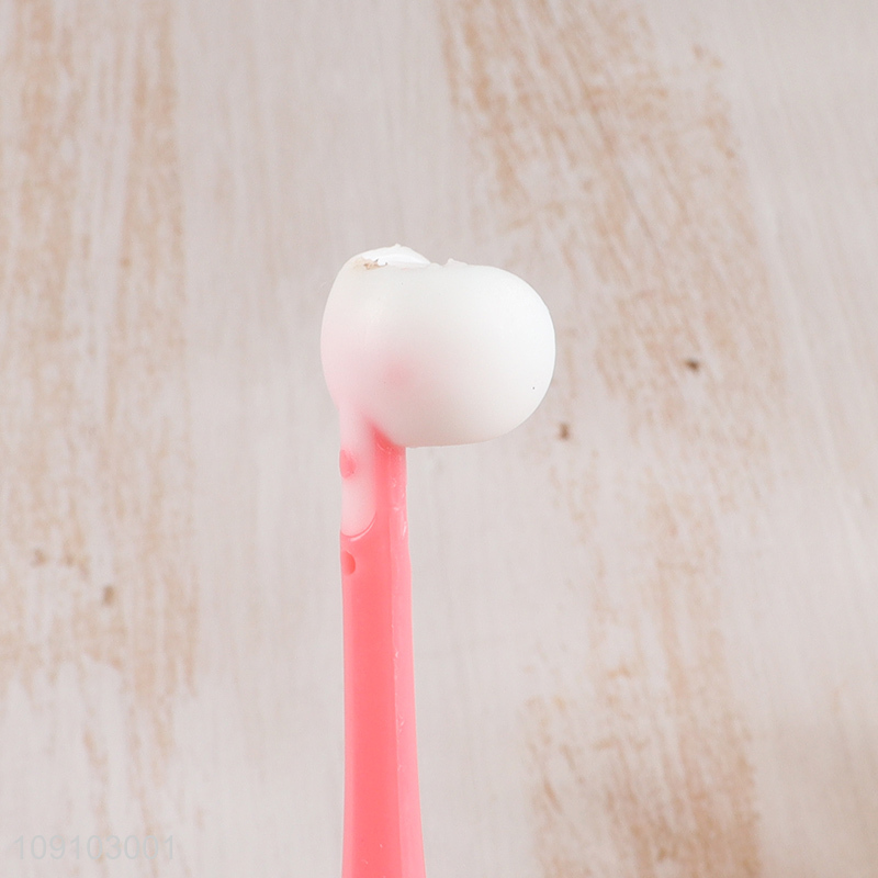 Factory wholesale three-sided creative children toothbrush for oral care