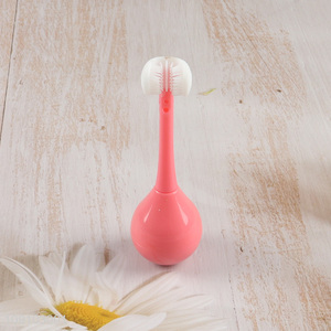 Factory wholesale three-sided creative children toothbrush for oral care
