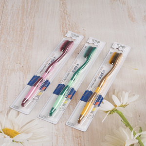 High quality multicolor soft bristle adult toothbrush for sale