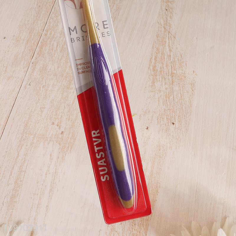Latest design adult oral care soft bristle toothbrush for sale