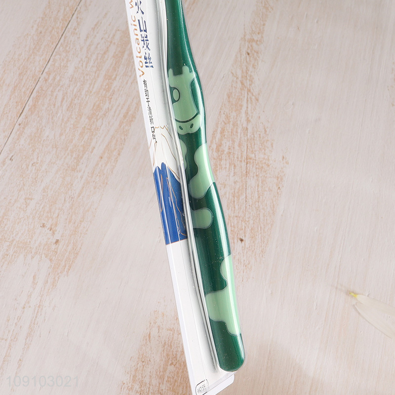 High quality multicolor soft bristle adult toothbrush for sale