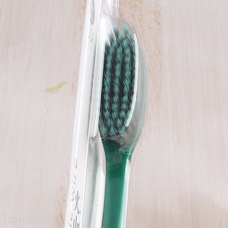 High quality multicolor soft bristle adult toothbrush for sale