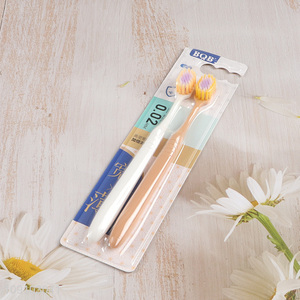 China wholesale 2pcs adult teeth cleaning toothbrush set