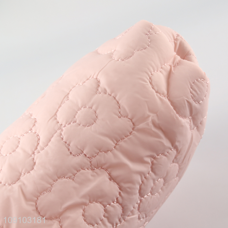 High Quality Quilted Makeup Bag Travel Toiletry Bag with Zipper