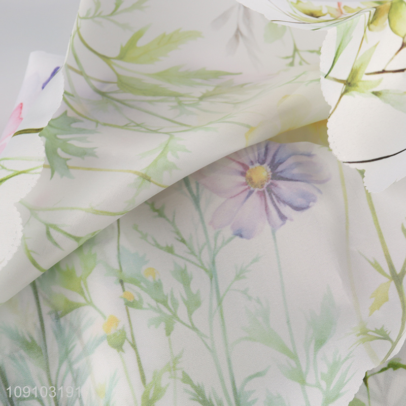 Hot Selling Floral Print Polyester Tablecloth Washable Table Cloth