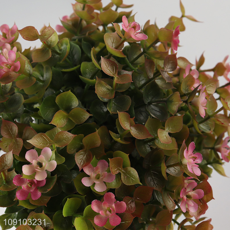 Factory Supply Mini Artificial Potted Plants for Indoor Outdoor Decor