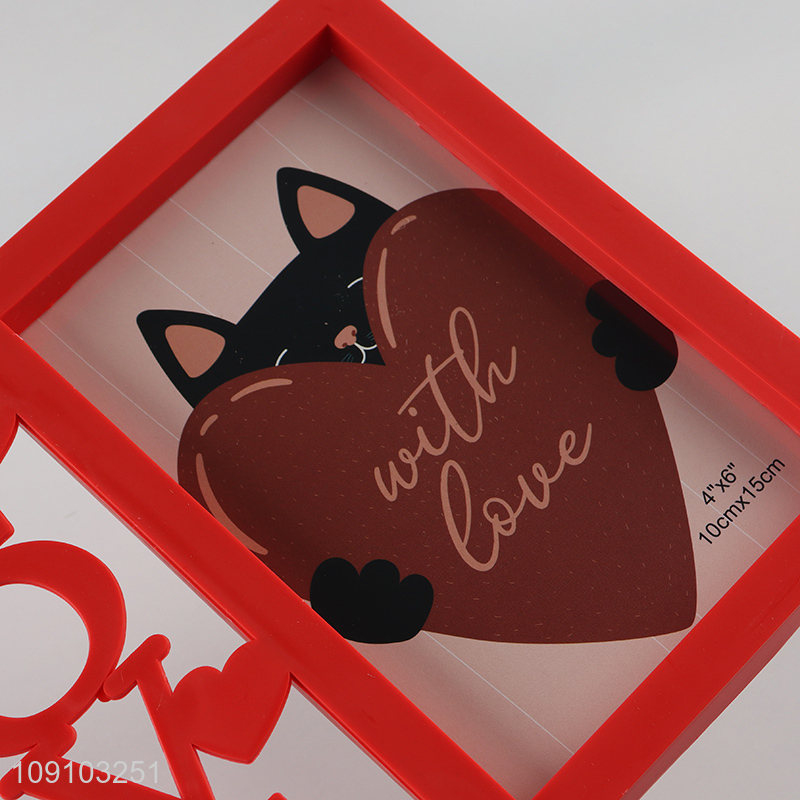 Online Wholesale 4X6 Inch Love Design Photo Frame Wedding Picture Frame