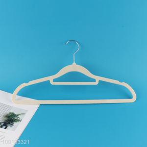Factory Supply Heavy Duty Non-Slip Flocked Velvet Clothes Hangers
