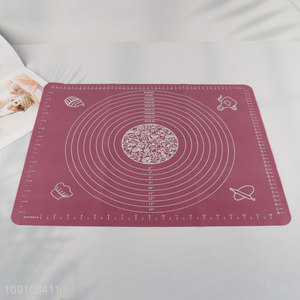 Factory Supply Non-Slip Reusable Silicone Baking Mat for Cookies Bread