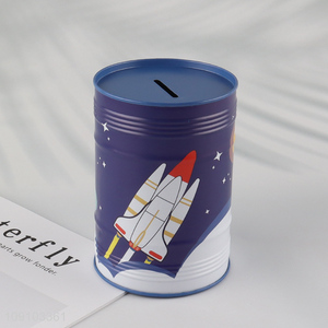 High Quality Tin Piggy Bank Money Box Coin Saving Box for Kids