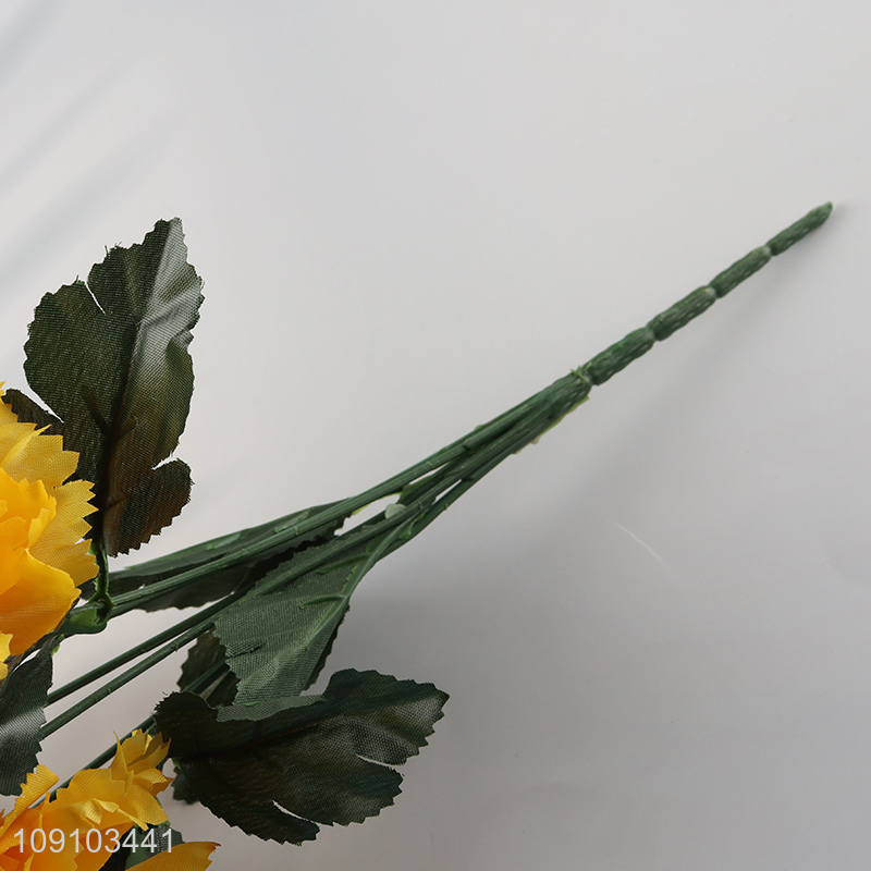 Factory Price 7 Heads Aritificial Flower Fake Bouquet for Home Decor