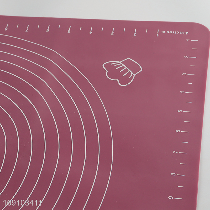 Factory Supply Non-Slip Reusable Silicone Baking Mat for Cookies Bread