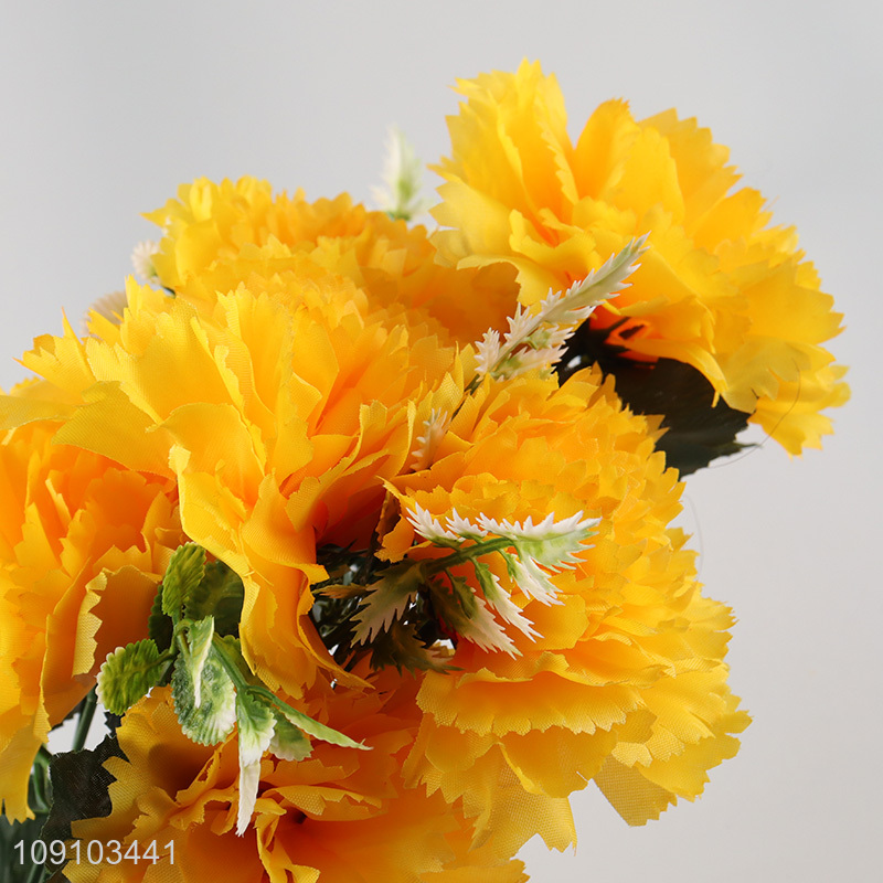 Factory Price 7 Heads Aritificial Flower Fake Bouquet for Home Decor