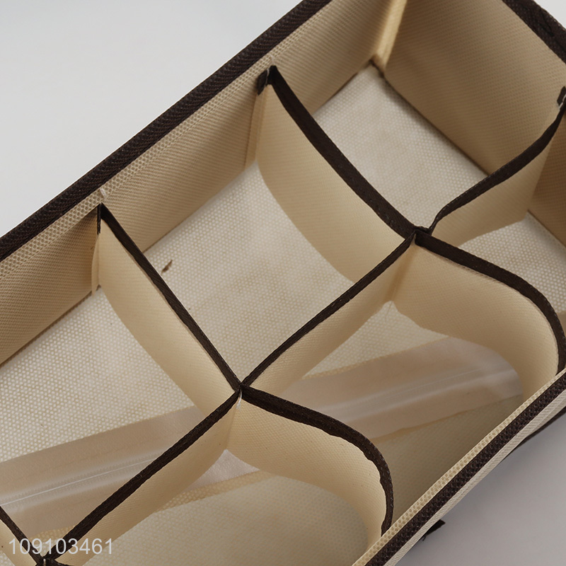 Hot Selling 8-Grid Underwear Storage Box Underwear Sock Drawer Organizer