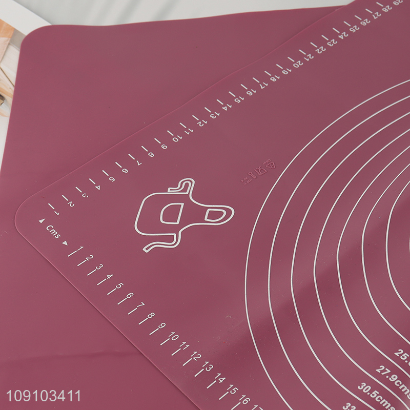 Factory Supply Non-Slip Reusable Silicone Baking Mat for Cookies Bread