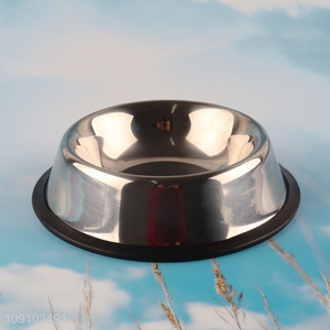 China Imports Stainless Steel Pet Bowls Non-Slip Dog Cat Bowls