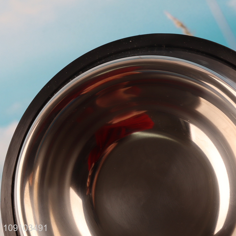 China Imports Stainless Steel Pet Bowls Non-Slip Dog Cat Bowls