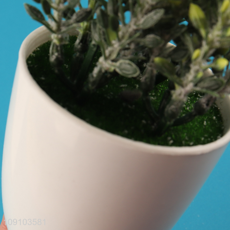 China Imports Small Artificial Potted Plants for Home Office Decor