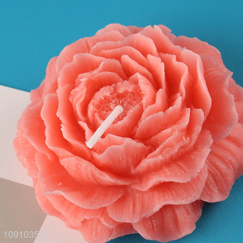 New Product Poney Flower Shaped Scented Candles Novelty Aromatic Candles