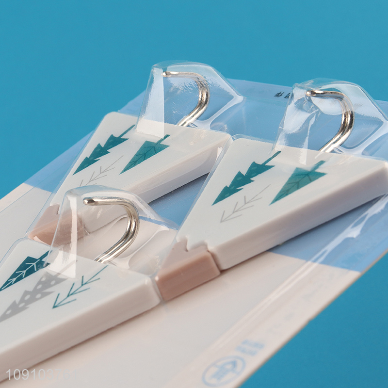 New Product 3 Pieces Plastic Adhesive Hooks Utility Hooks for Hanging