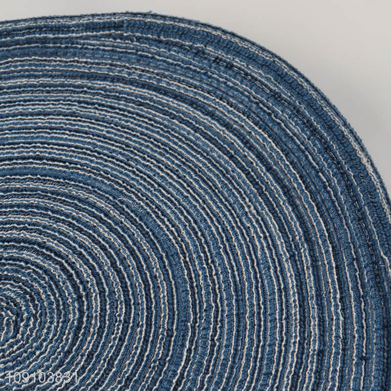 New Arrival Round Braided Placemat Heat Resistant Washable Placemat