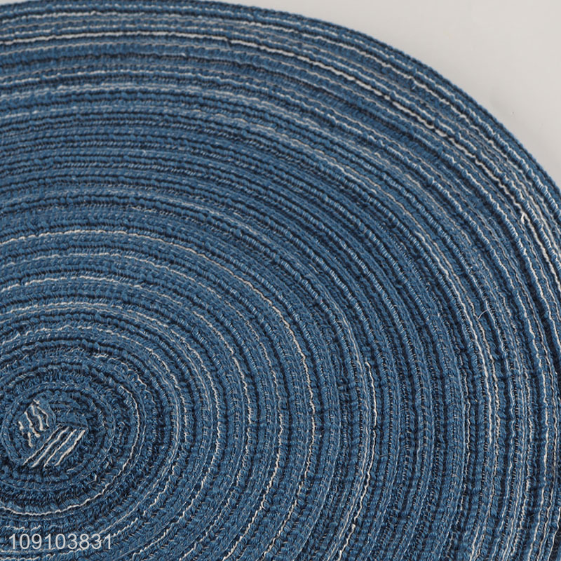 New Arrival Round Braided Placemat Heat Resistant Washable Placemat