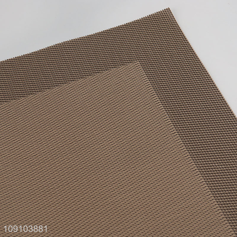 Online Wholesale Rectangular Woven Placemats Oilproof Heat Resistant Table Mats