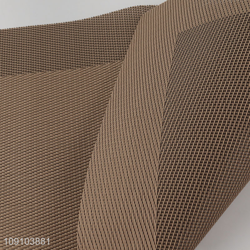 Online Wholesale Rectangular Woven Placemats Oilproof Heat Resistant Table Mats