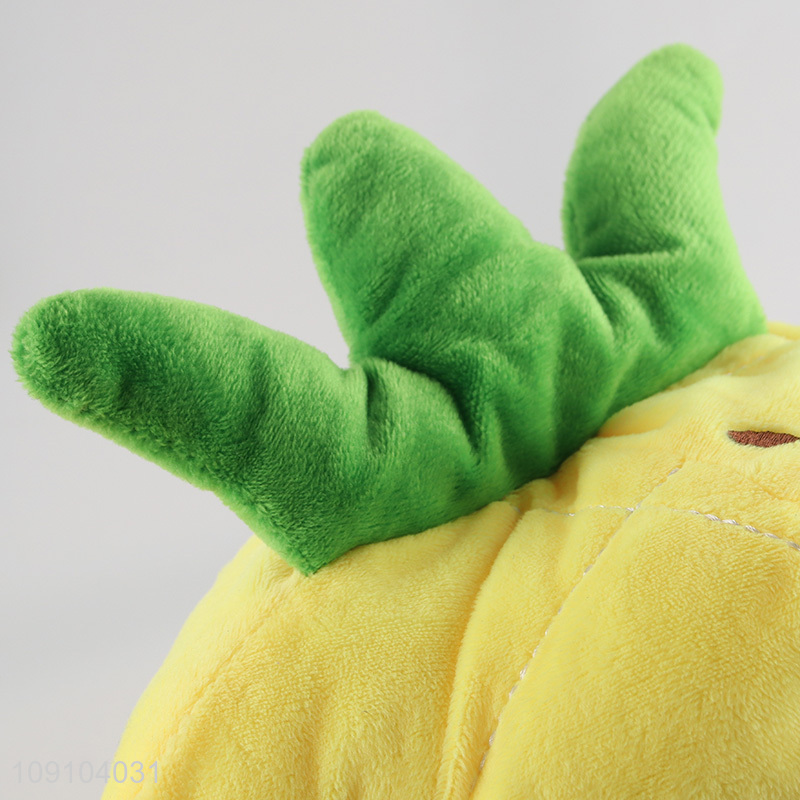Hot Selling Cute Pineapple Hat Plush Pineapple Party Hat