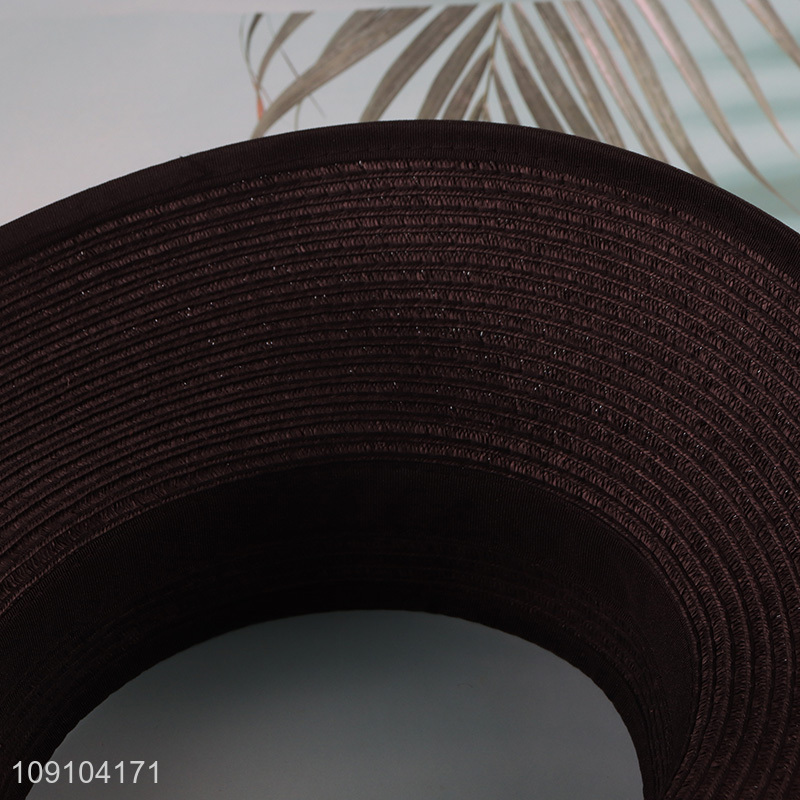 High Quality Women Sun Visor Hat Foldable Wide Brim Sunhat