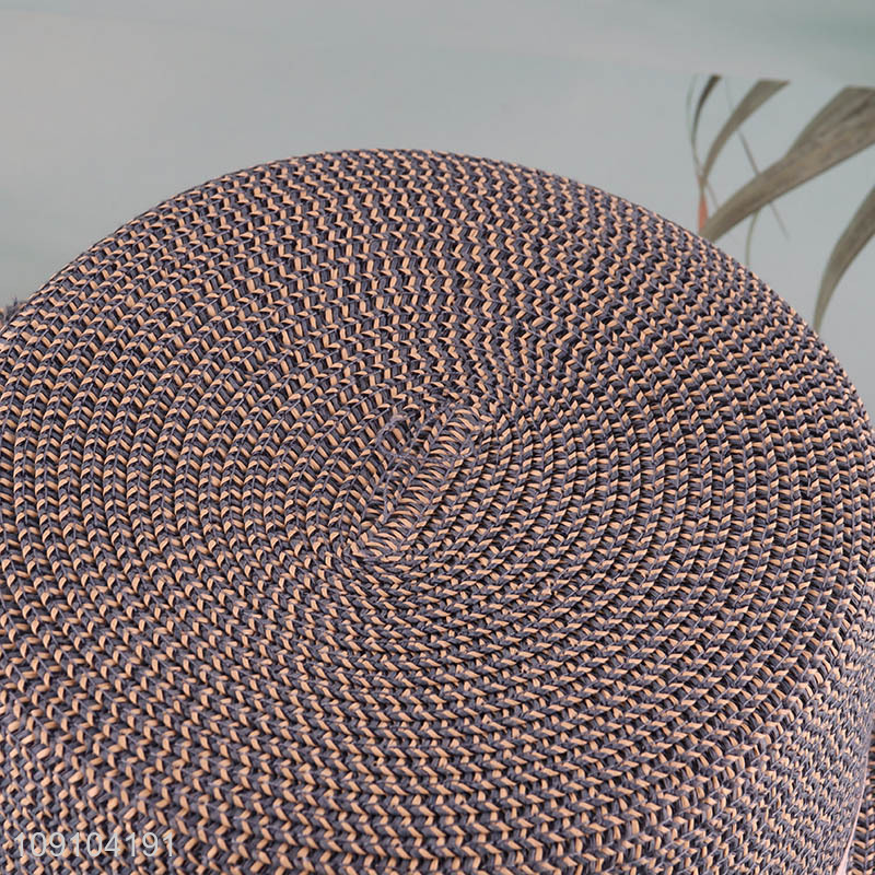 China Imports Men's Beach Sun Hat Summer Paper Straw Hat