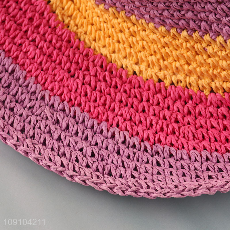 New Product Women's Straw Hat Wide Brim Sun Hat for Travel