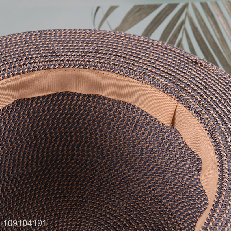 China Imports Men's Beach Sun Hat Summer Paper Straw Hat