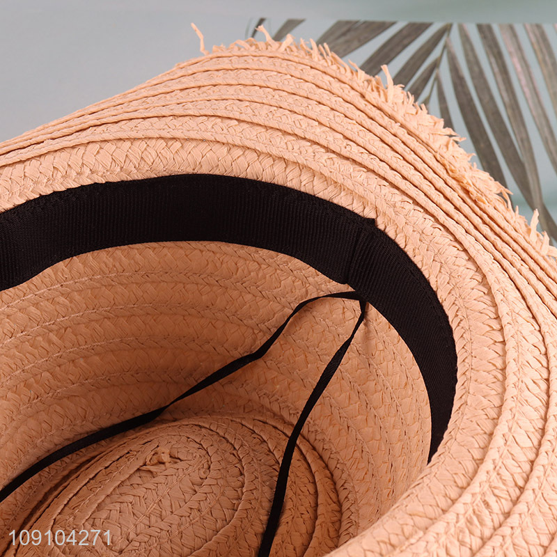 Good Quality Straw Hat Wide Brim Beach Sun Hat for Women