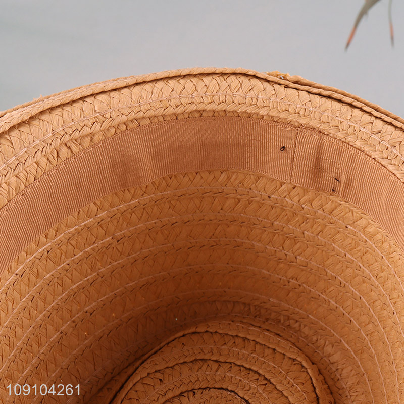 New Arrival Mens Summer Beach Straw Hats Fedora Sun Hats