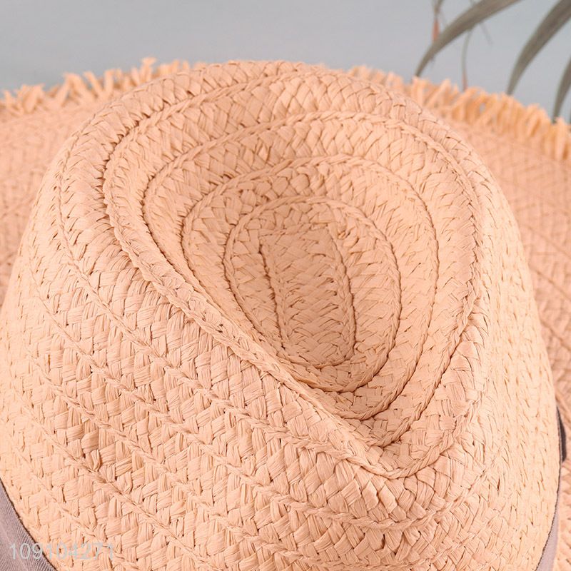 Good Quality Straw Hat Wide Brim Beach Sun Hat for Women
