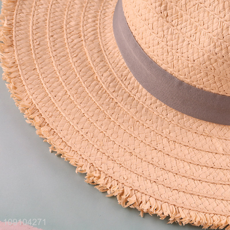 Good Quality Straw Hat Wide Brim Beach Sun Hat for Women