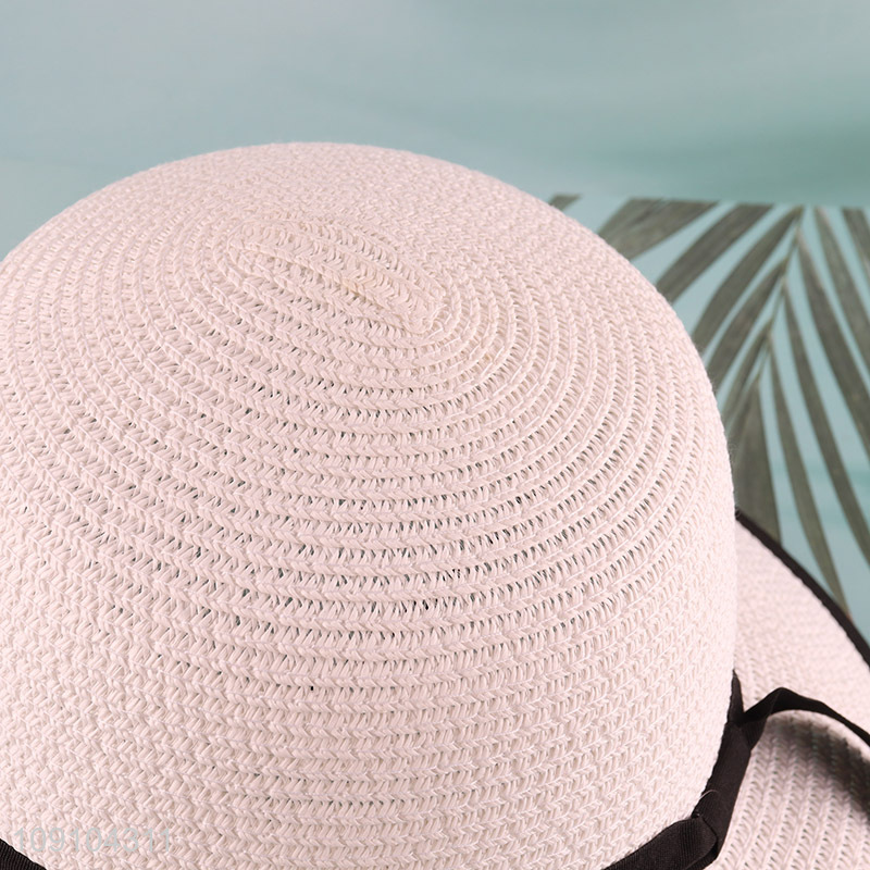 New Product Women's Beach Sunhat Straw Hat With Wide Brim