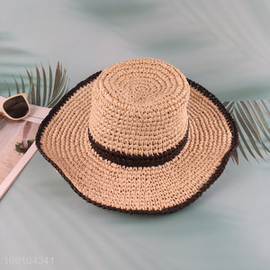 High Quality Women's Straw Hat Summer Beach Sun Hat