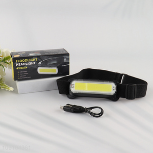 Factory Price 1200mah Waterproof USB Rechargeable Ultra Bright Floodlight Headlamp
