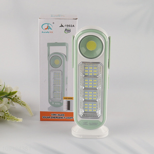 Hot Selling 1200mah Portable Solar Rechargeable Led Emergency Lamp for Camping