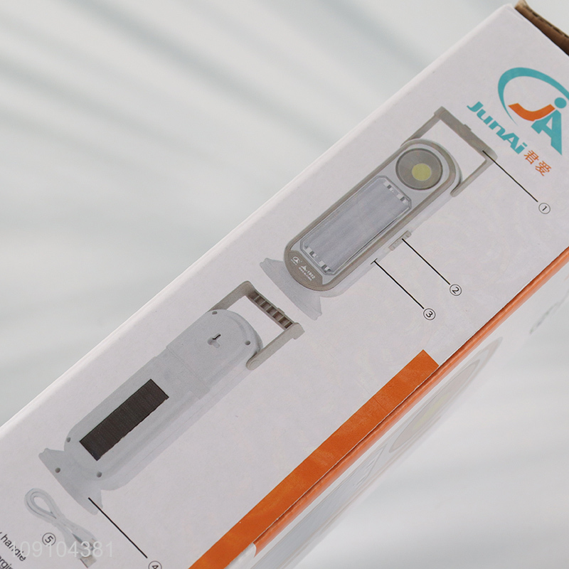 Hot Selling 1200mah Portable Solar Rechargeable Led Emergency Lamp for Camping