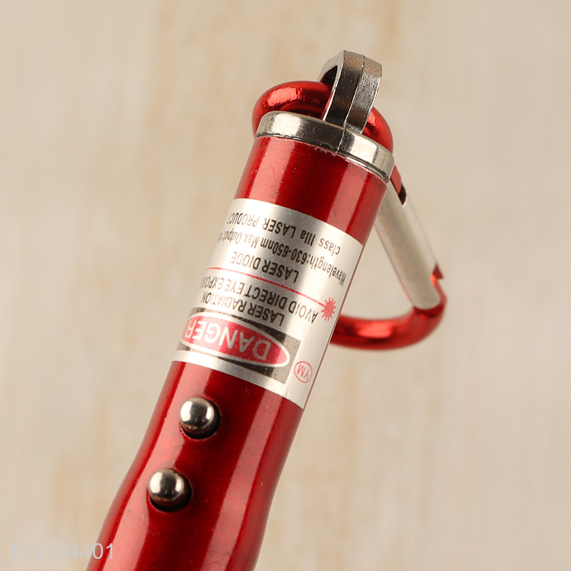 Good Quality Mini Keychain Laser Pointer Led Flashlight Dog Cat Laser Toy